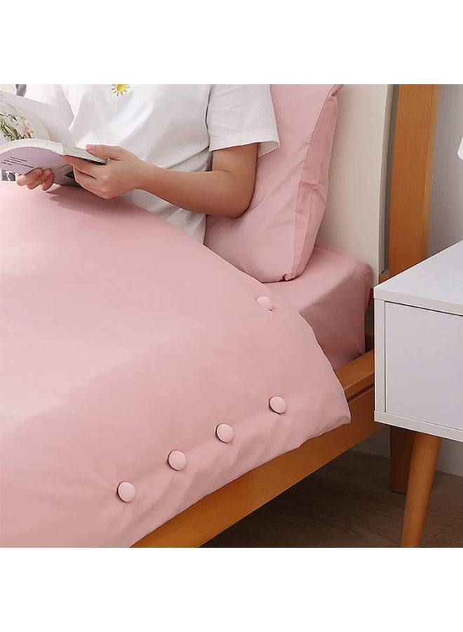 مجموعة مشابك تثبيت اللحاف مكونة من 12 قطعة - مشابك بلاستيكية قوية مزدوجة الجوانب لتثبيت الألحفة والوسائد والستائر، ومنع انزلاقها، والحفاظ على الفراش مرتبًا ومريحًا - Image 5